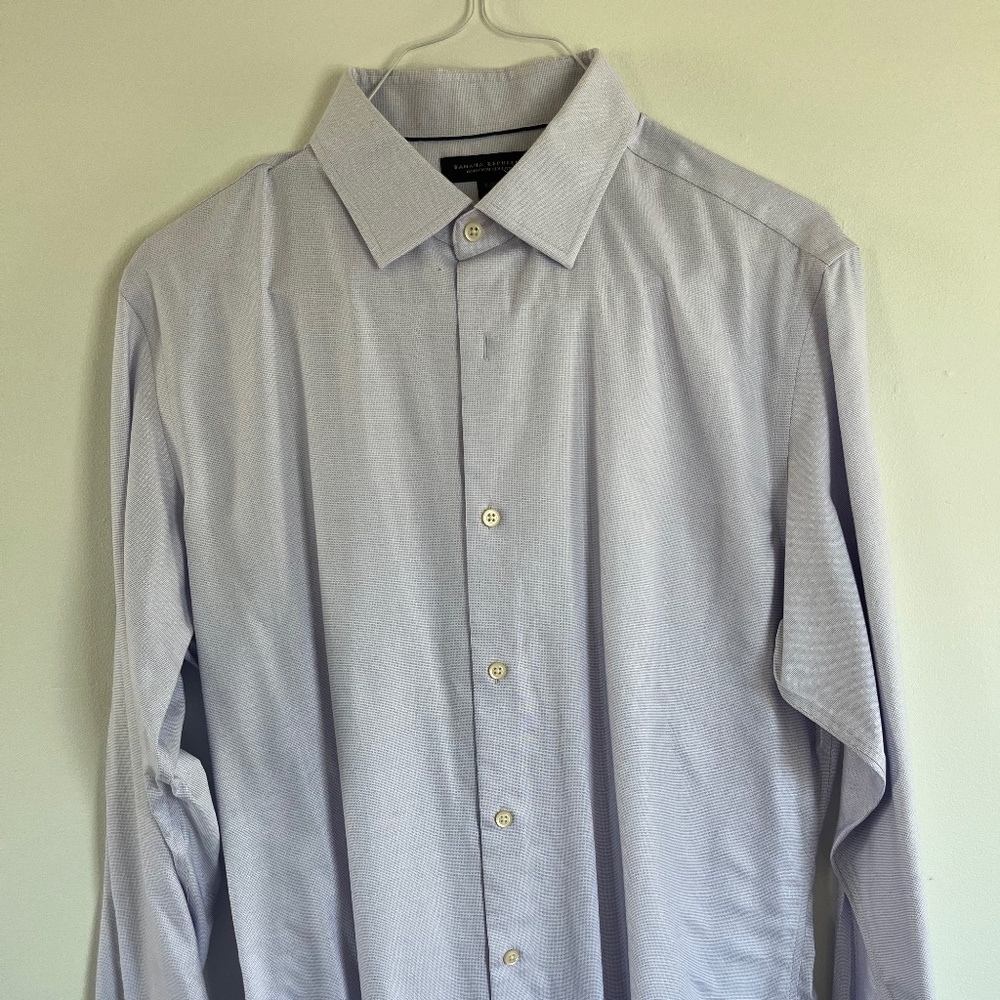Banana Republic Men's Long Sleeve Button Down Dress Shirt - Size L 16 - 16.5